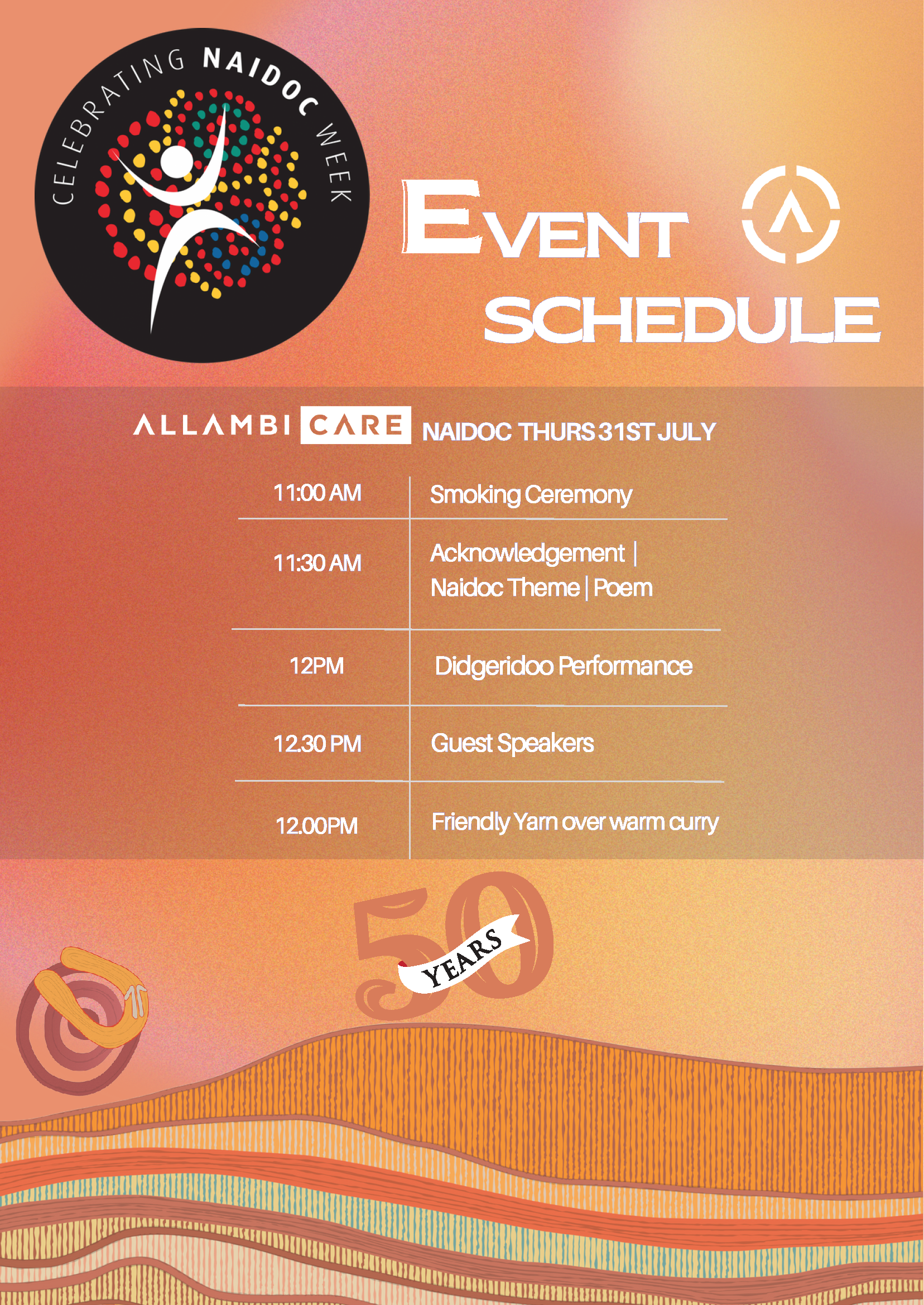 Naidoc Internal Run Sheet 2025 11am-1pm