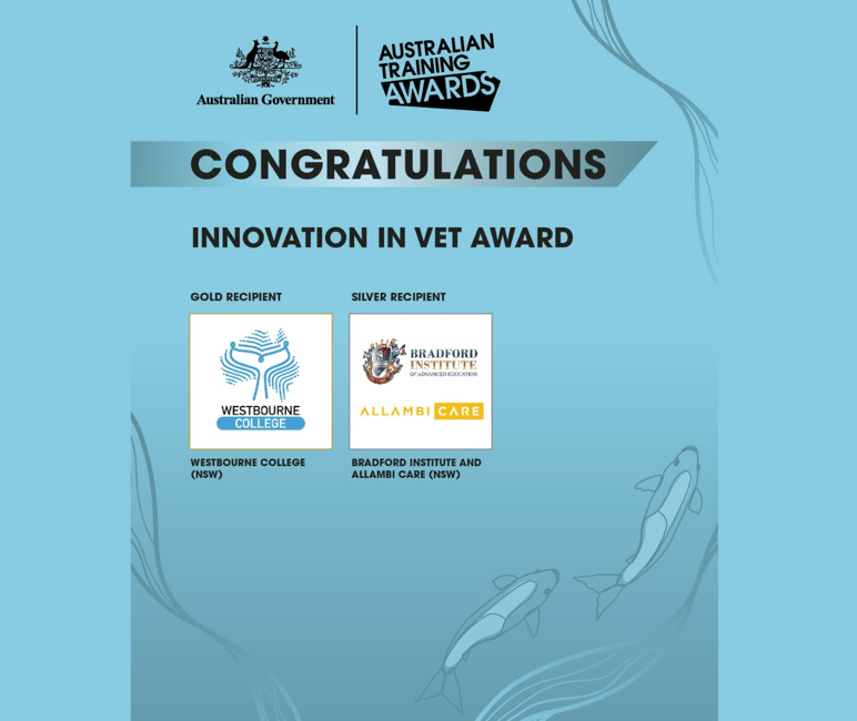 Allambi gets Silver at the Australian Training Awards